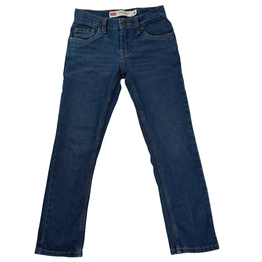 Levi's 511 Slim Boys Jeans Size 8 Performance Stretch Blue Denim‎